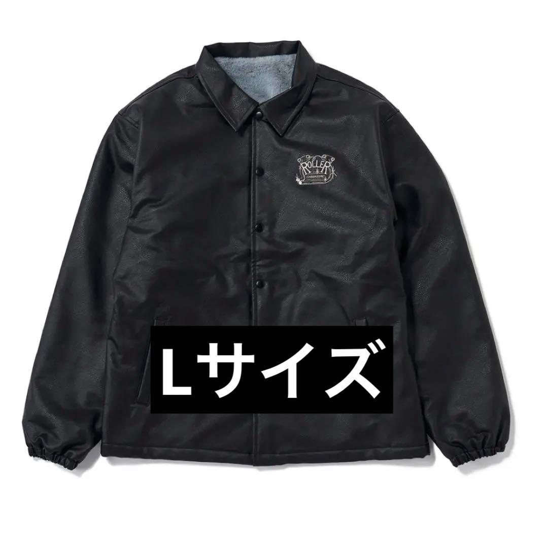 2/8まで値下げ中ROLLER MAGAZINE フェイクレザーコーチジャケット