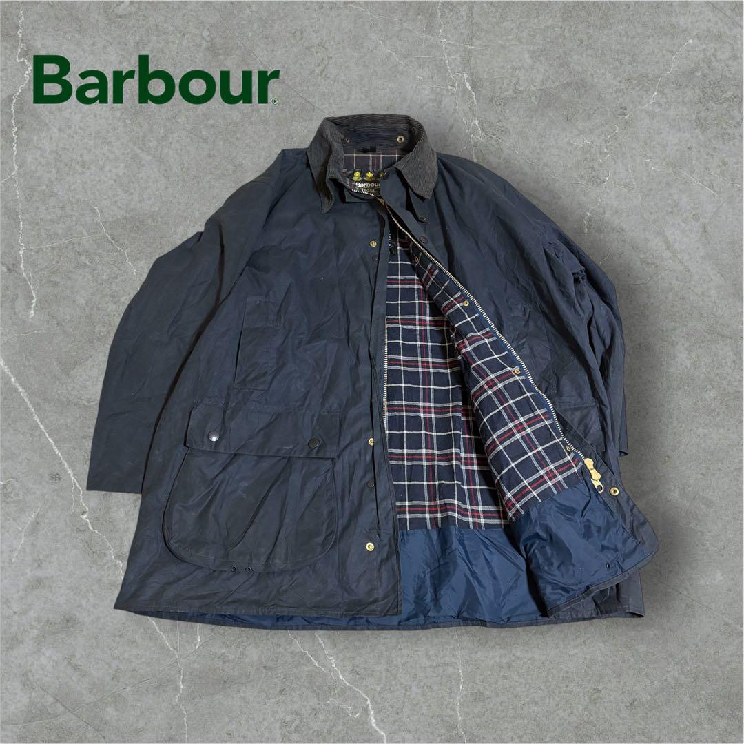 【J3】英国製Barbourバブアーボーダーオイルドジャケット1995年製