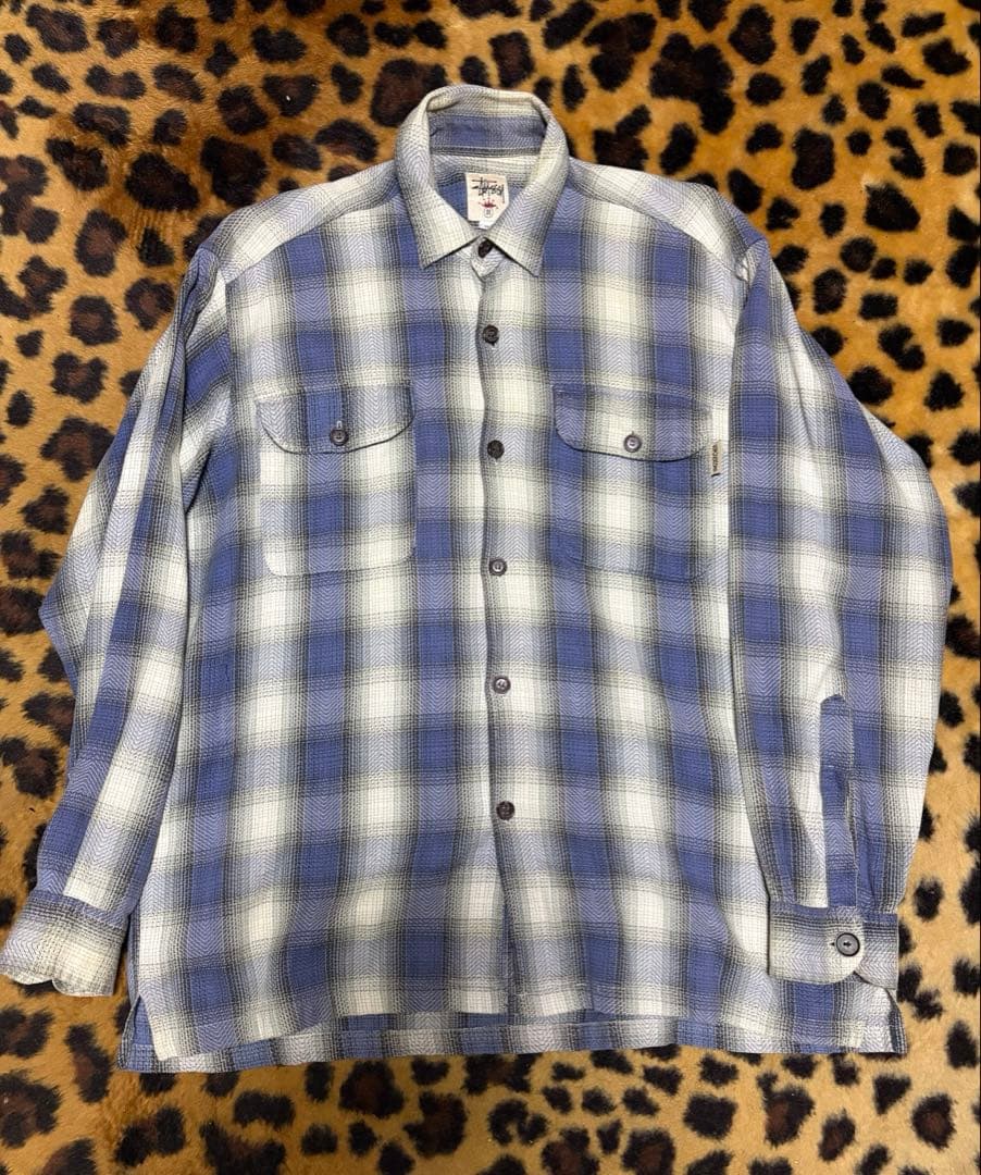 old stussy oversized ネルシャツ/made in oz 80S USA製 OLD STUSSY 黒タグ ブラックウォッチ ネルシャツ L - メルカリ