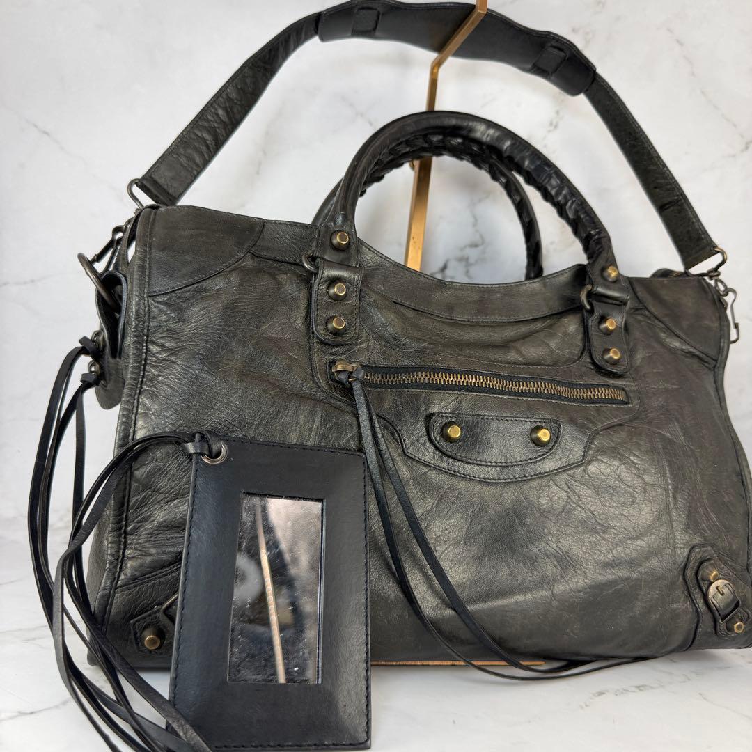 【希少】 バレンシアガ クラシック シティ 115748 2WAY ハンドバッグ