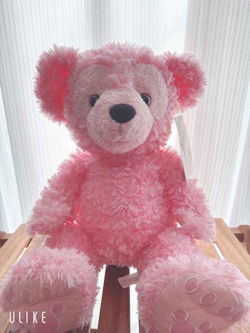 wdw ダッフィー ピンク　ディズニーベア　ぬいぐるみ 貴重なパステルカラーのダッフィー☆ディズニーベア プリンセスピンク