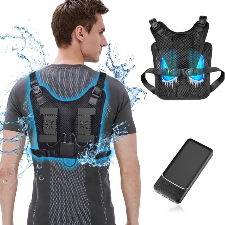 〈新品未使用〉 猛暑対策　冷却ペルチェベスト バッテリー付きフルセット