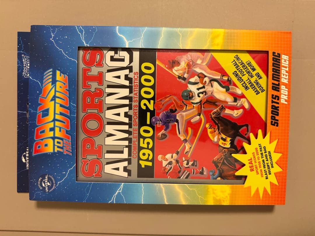バック・トゥ・ザ・フューチャー スポーツ年鑑　レプリカ 再生産】バック・トゥ・ザ・フューチャー/ スポーツ年鑑 1/1スケール