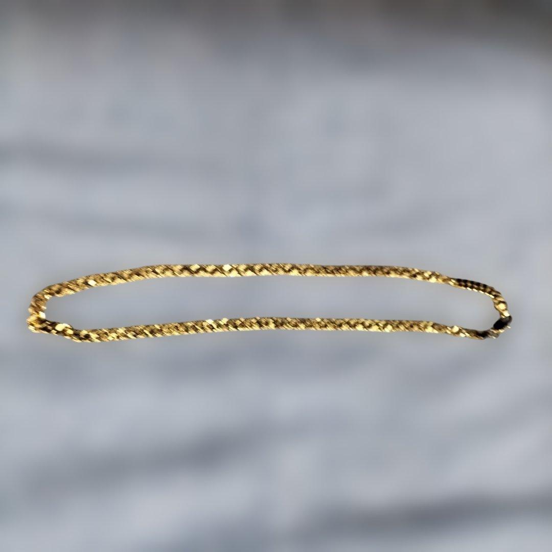 断捨離夢人　ゴールドネックレス　750　 ITARYの刻印18k26g