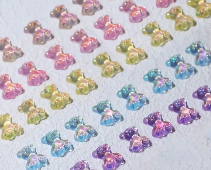 商品説明必読!!テディベア くま ネイルパーツ 10個