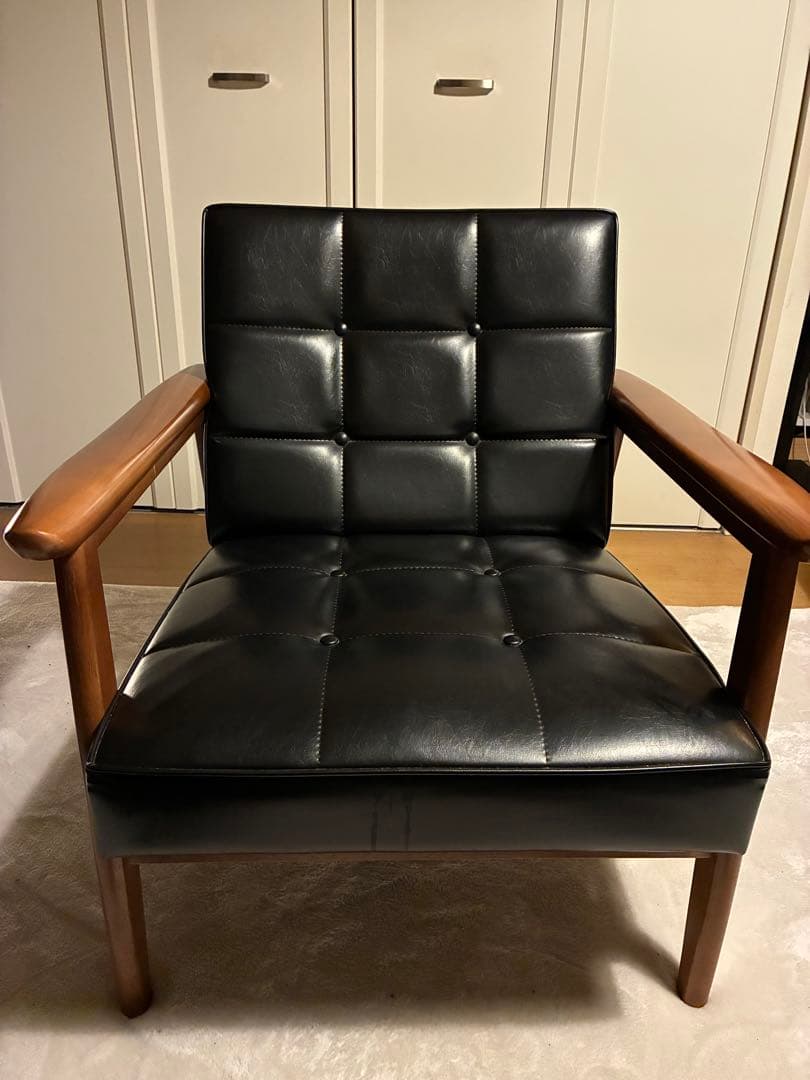 カリモク60 Kチェア　1人掛け　黒