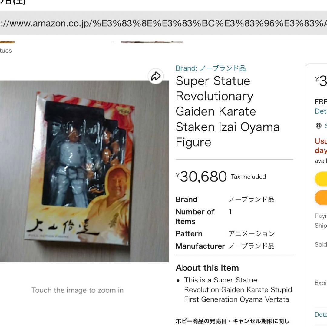 超像革命外伝 大山倍達 フルアクションフィギュア #極真会館 - メルカリ