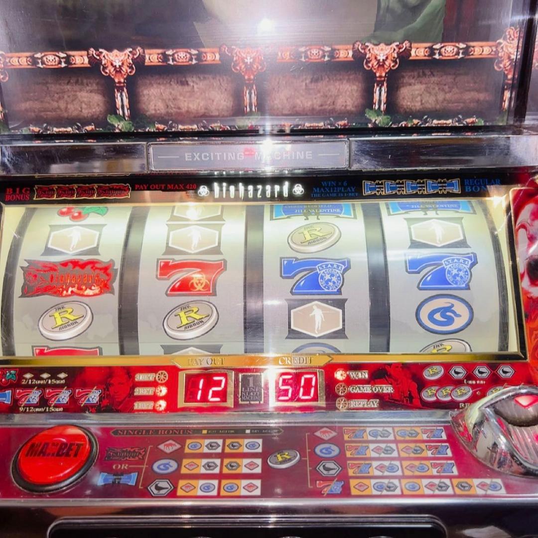 パチスロ 初代 バイオハザード スロット 家庭用電源 実機 5号機 - メルカリ