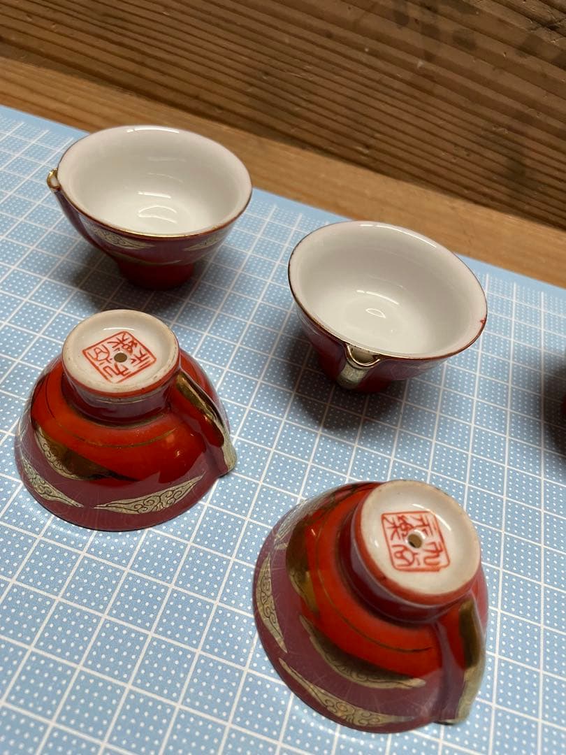 九谷永楽 鶯徳利【m1414 鳴き徳利 鳴き猪口 骨董 酒器 レア 九谷焼 】