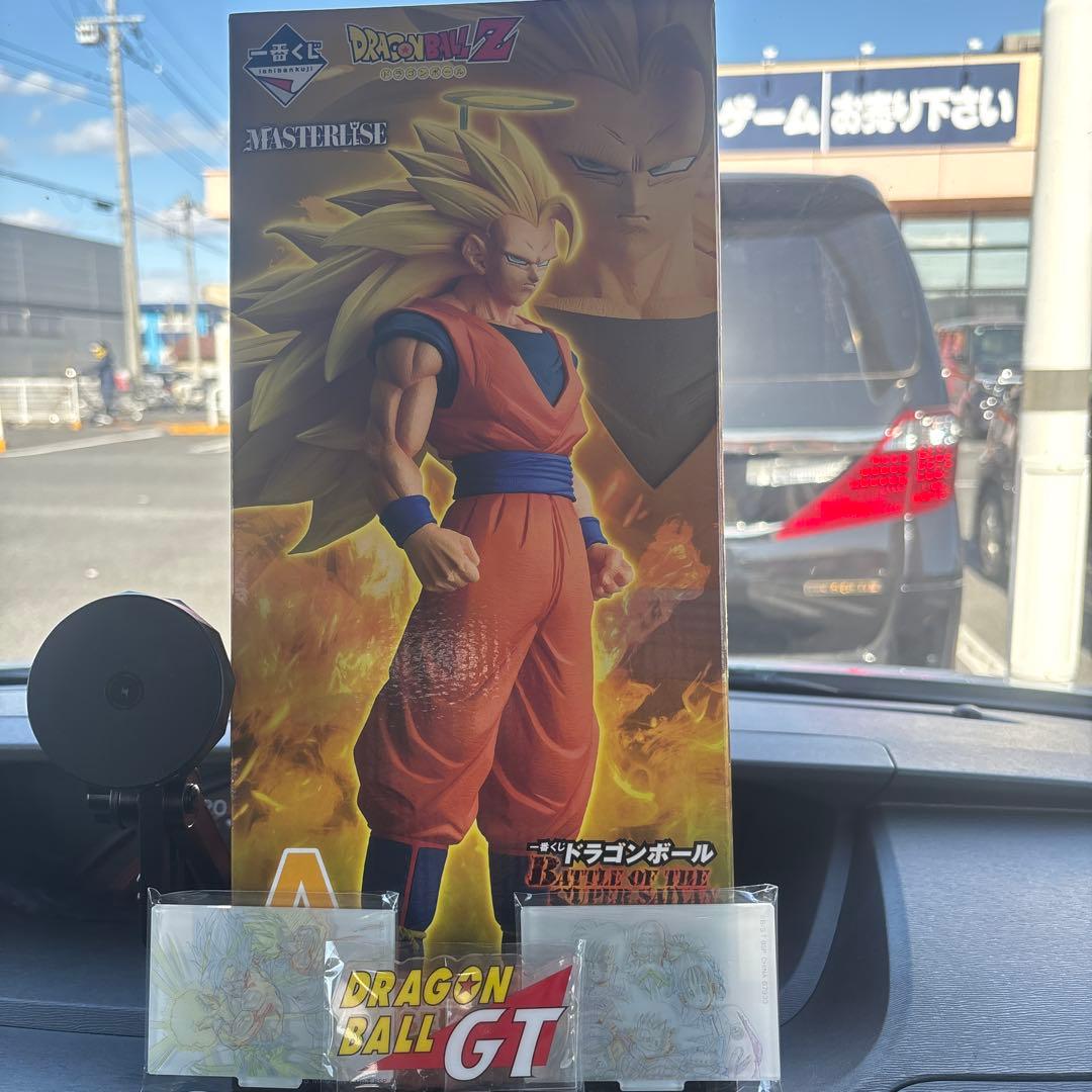 一番くじドラゴンボール超サイヤ人３孫悟空A賞、F賞アクリルスタンド3点セット
