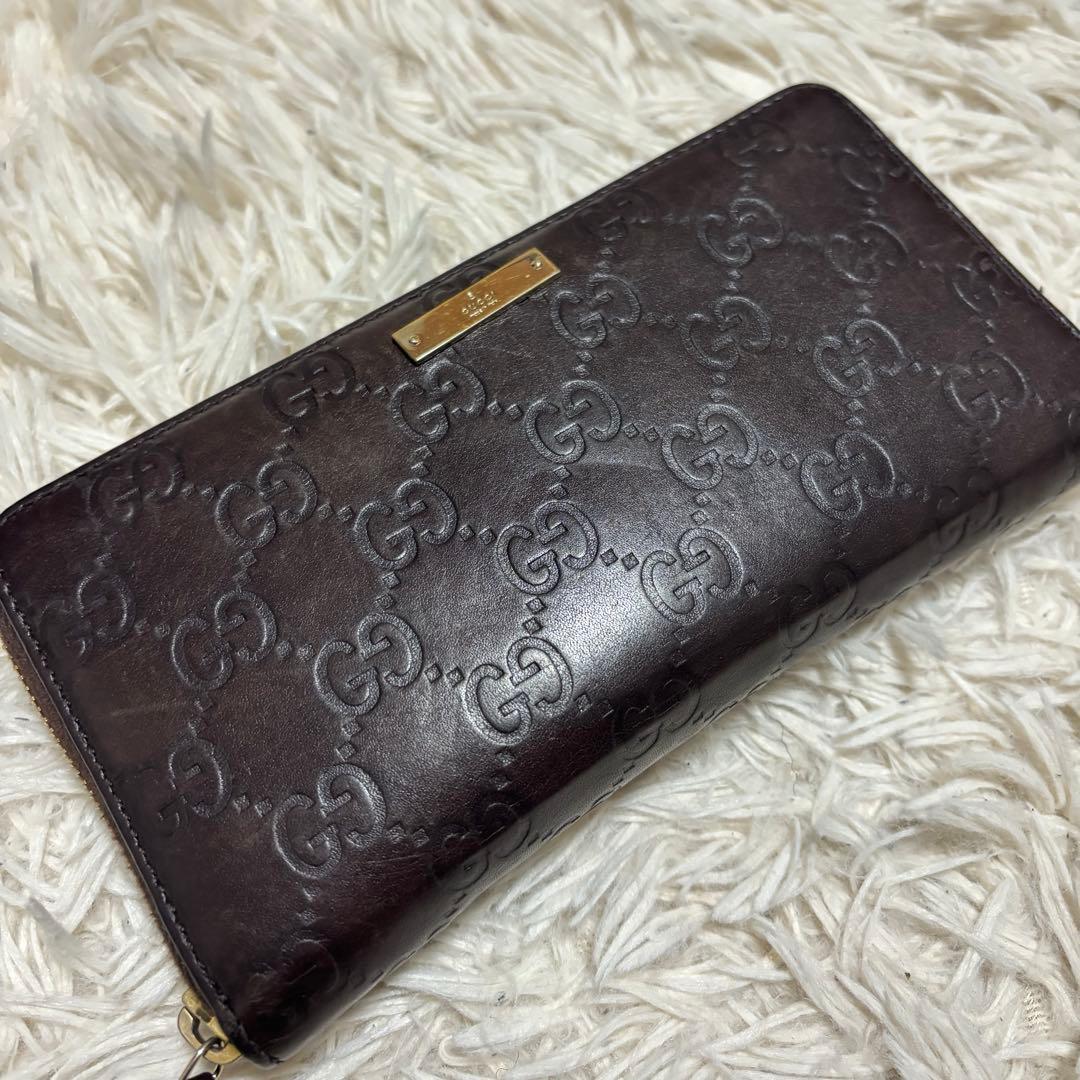 GUCCI ブラウンレザー 財布