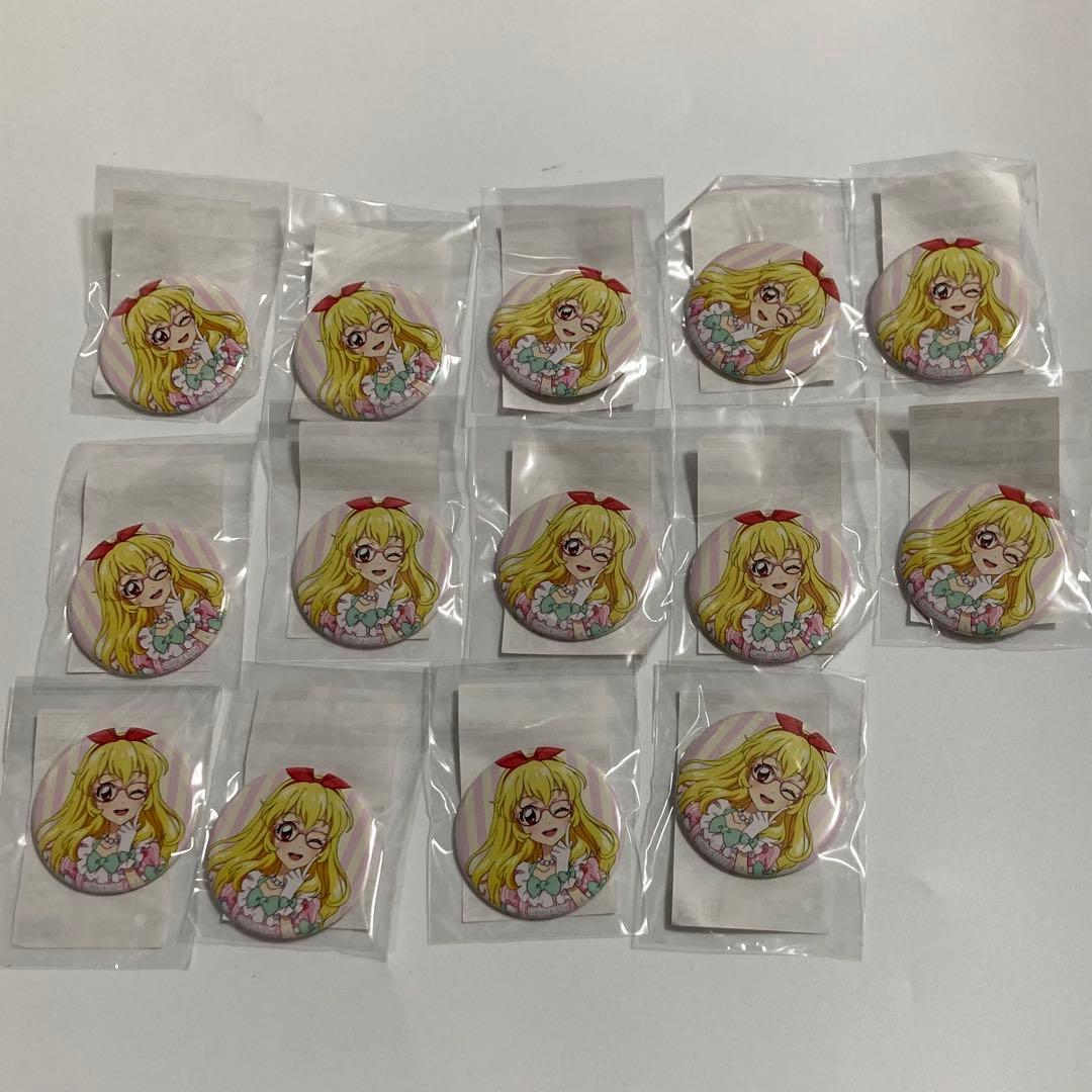 14点　アイカツ　アイウェアコレクション　メガネ　ハピクロ　星宮いちご　缶バッジ