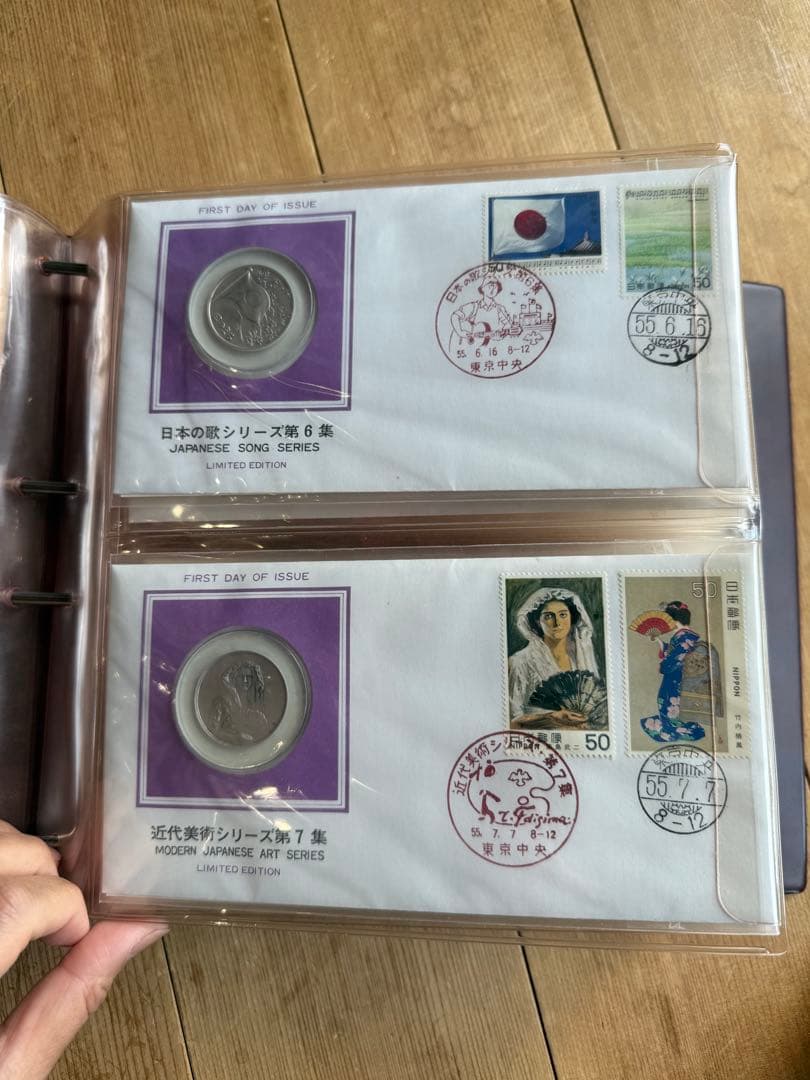 ジンギスカン様✴︎昭和55年度日本切手初日カバーメダルコレクション