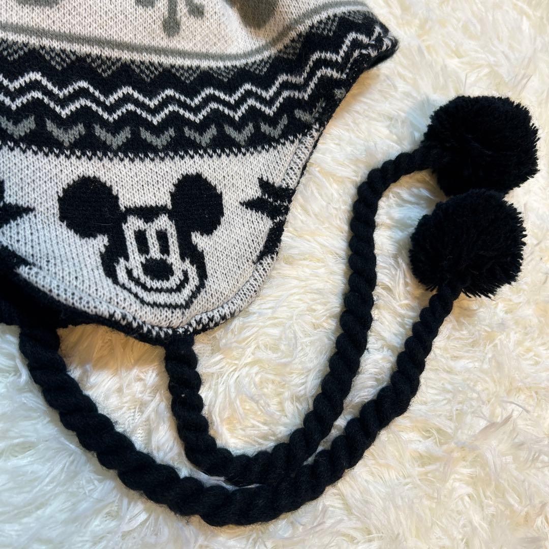 美品】東京ディズニーリゾート ニット帽 耳当て ミッキーマウス - メルカリ