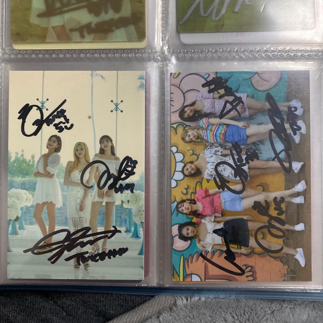 TWICE 直筆　サイン入りカード 2枚セット