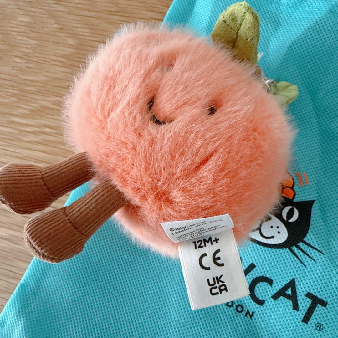 Jellycat ジェリーキャット ももチャーム 正規品 新作 ピーチ - メルカリ