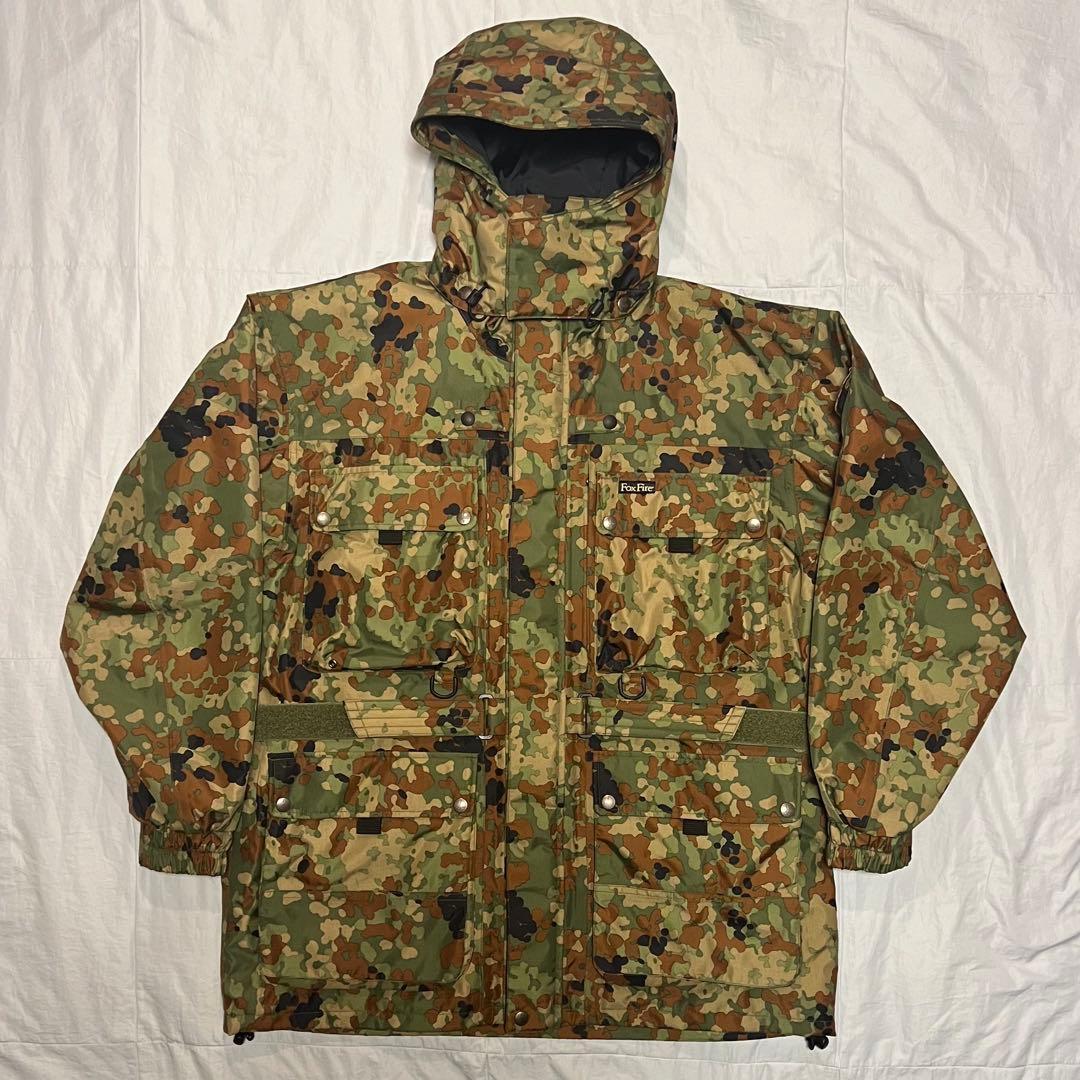 FOXFIRE ツアラージャケット 迷彩 XL ゴアテックス ヴィンテージ カモ 美品 Gore Tex 韓国軍 実物 ゴアテックス デジカモ 迷彩 フィールド