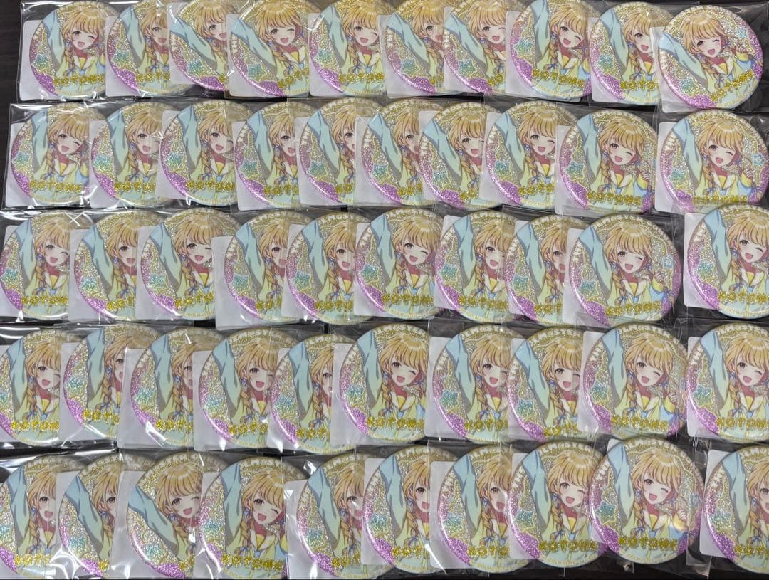 藤田ことね DMMスクラッチ 缶バッジ 50個セット DMMスクラッチ 学園アイドルマスター 缶バッジ 藤田ことね - メルカリ