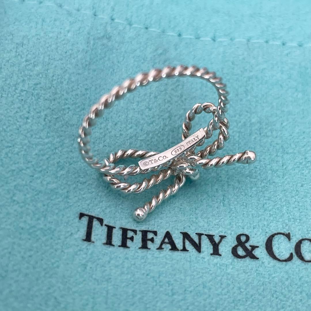 ティファニー ツイスト リボン ボウ リング シルバー925 - メルカリ