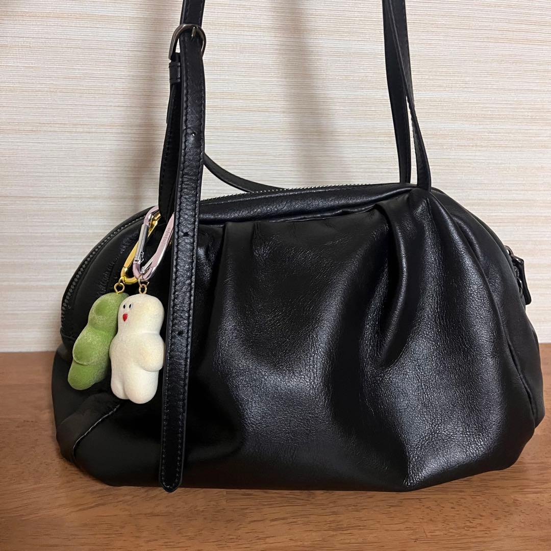 ear PAPILLONNER コロンボストンバック本革　BLACK