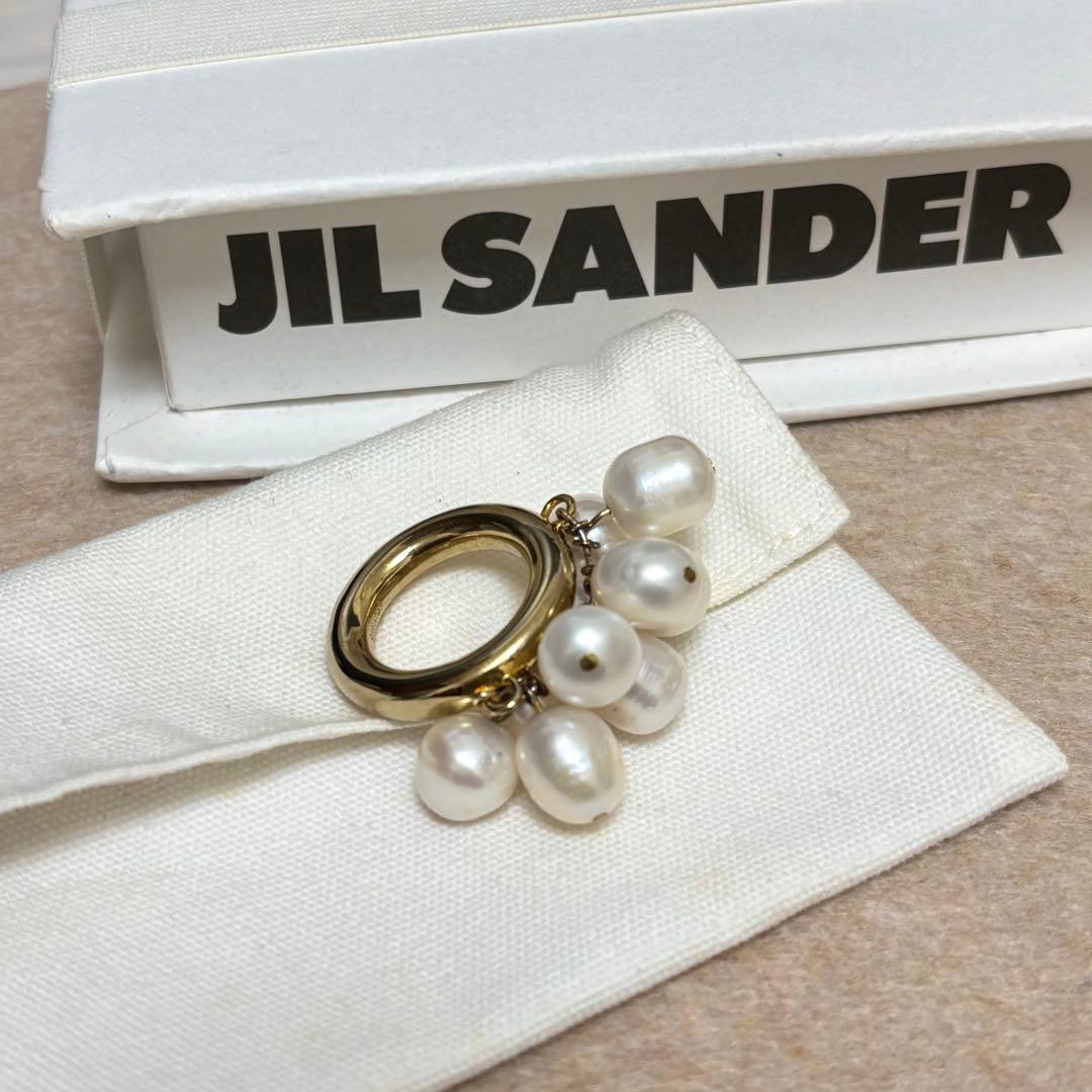 【希少品】JIL SANDER パールリング　12号