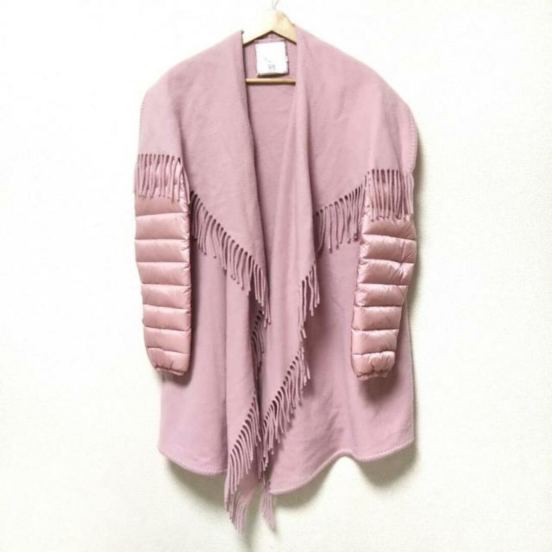 MONCLER ピンク フリンジダウンジャケット