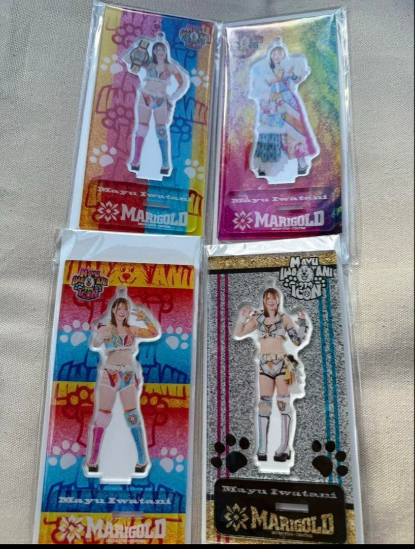 女子プロレスマリーゴールド岩谷麻優アクリルスタンド全4種セット