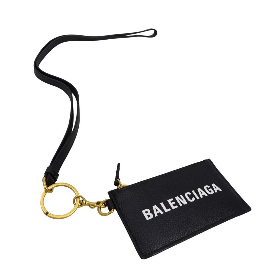 本物良品■バレンシアガ■レザー IDカードホルダー/ケース/キーリング