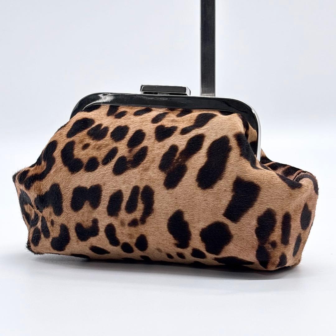 ドルチェアンドガッバーナ Dolce&Gabbana ポーチ ハラコ がま口