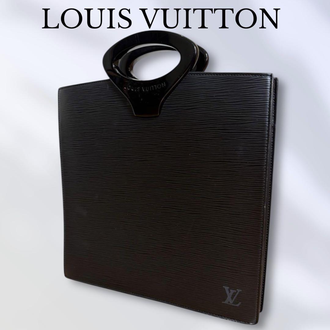 【美品】ルイヴィトン エピ オンブル ハンドバッグ ノワール M52102