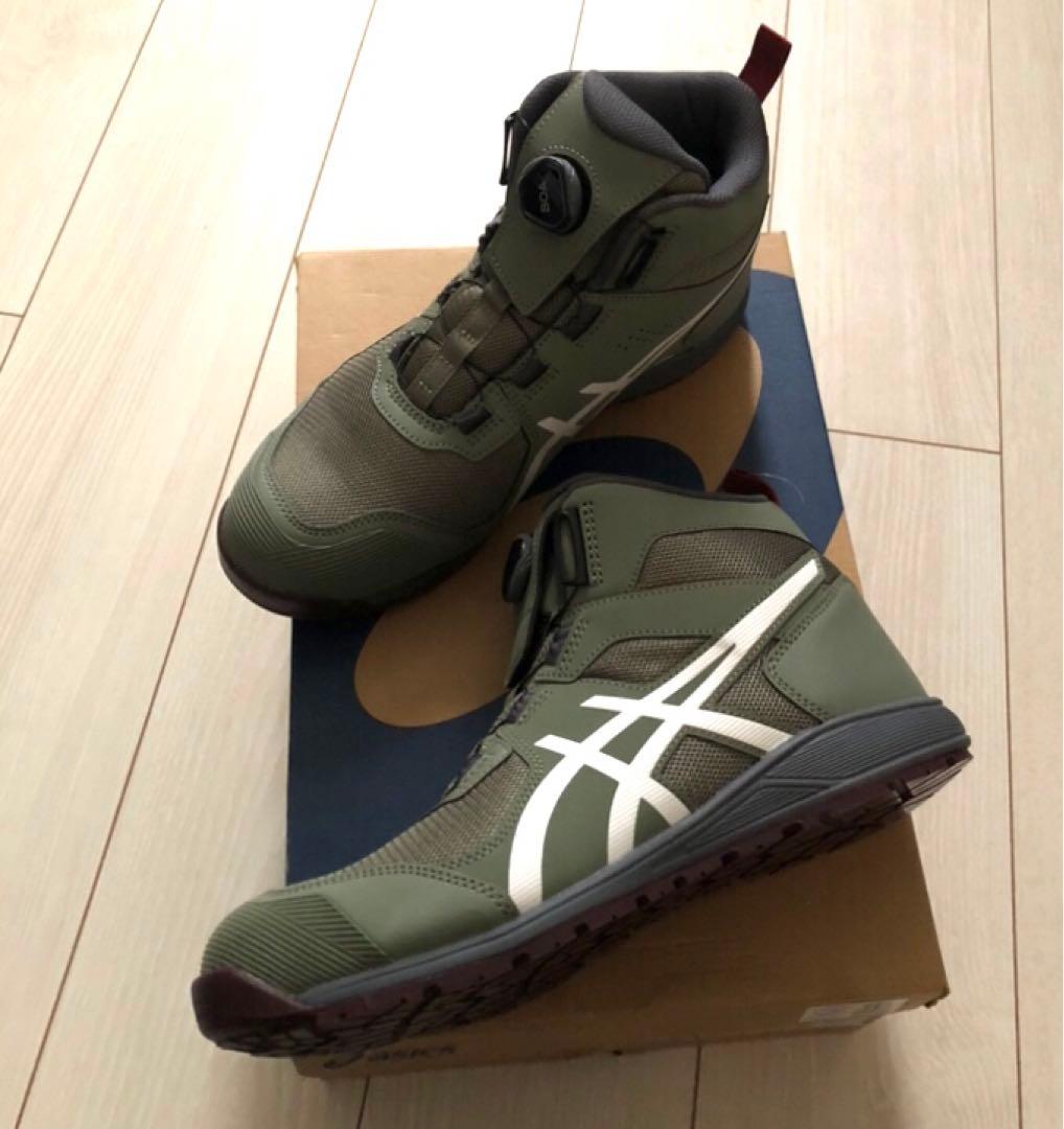 asics WINJOB BOA グリーン GEL 作業靴 アシックス 安全靴