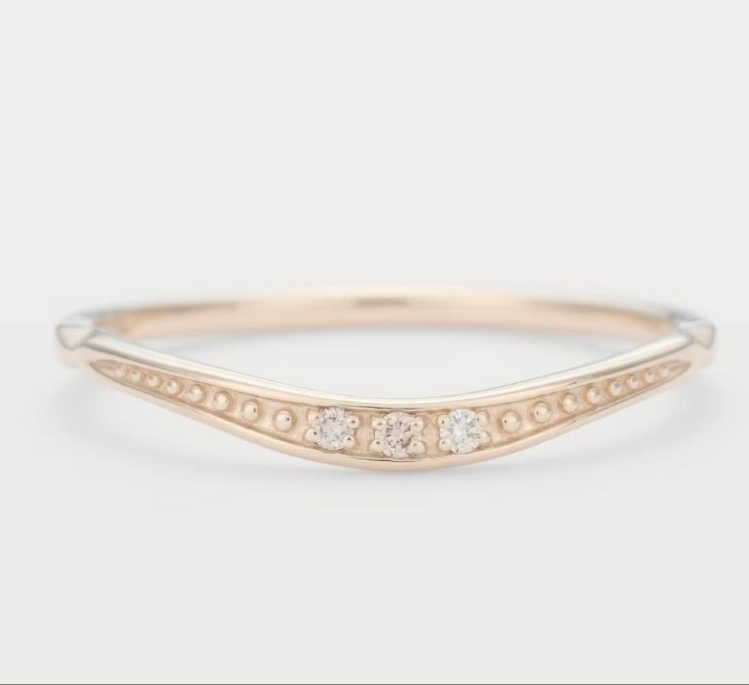 agete アガット　K5 ダイヤモンドリング　0.026ct ゴールド　9号