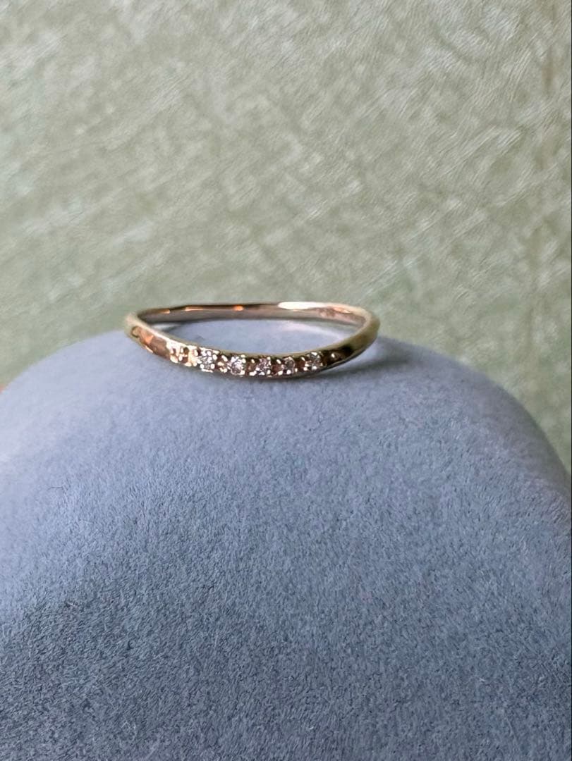 シエナロゼ k10 ダイヤモンドリング カーブ