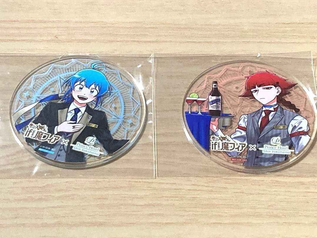 入間くん　魔フィア　アクリルコースター　イルマ　オペラ　２種セット　非売品 🔷全サ告知🔴】 明後日（2/9）発売の紙版別チャン3月号にてアクリル