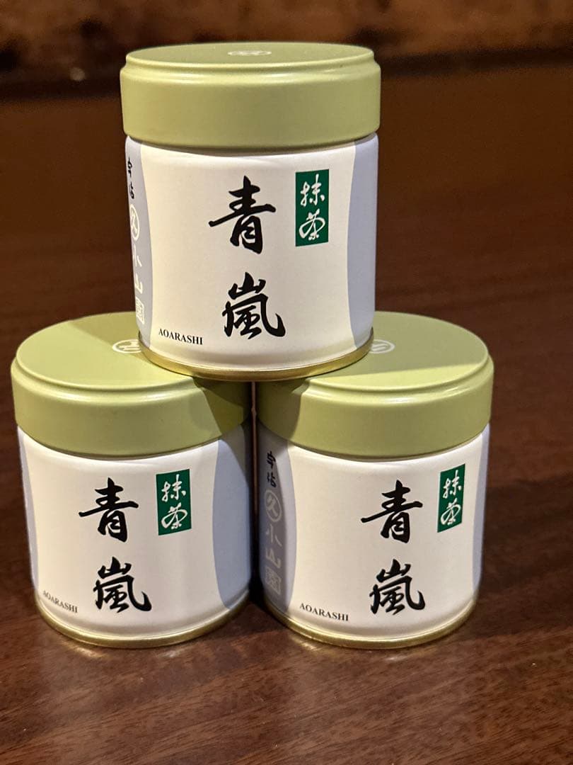 UJI MATCHA 宇治抹茶　丸久小山園青嵐40g 3缶 抹茶 宇治 丸久小山園 青嵐 40g 袋入（あおあらし） 薄茶 茶道 京都産