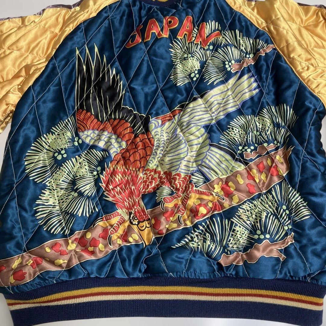 テーラー東洋　スカジャン　SPECIAL EDITION M 鷹×日本地図柄