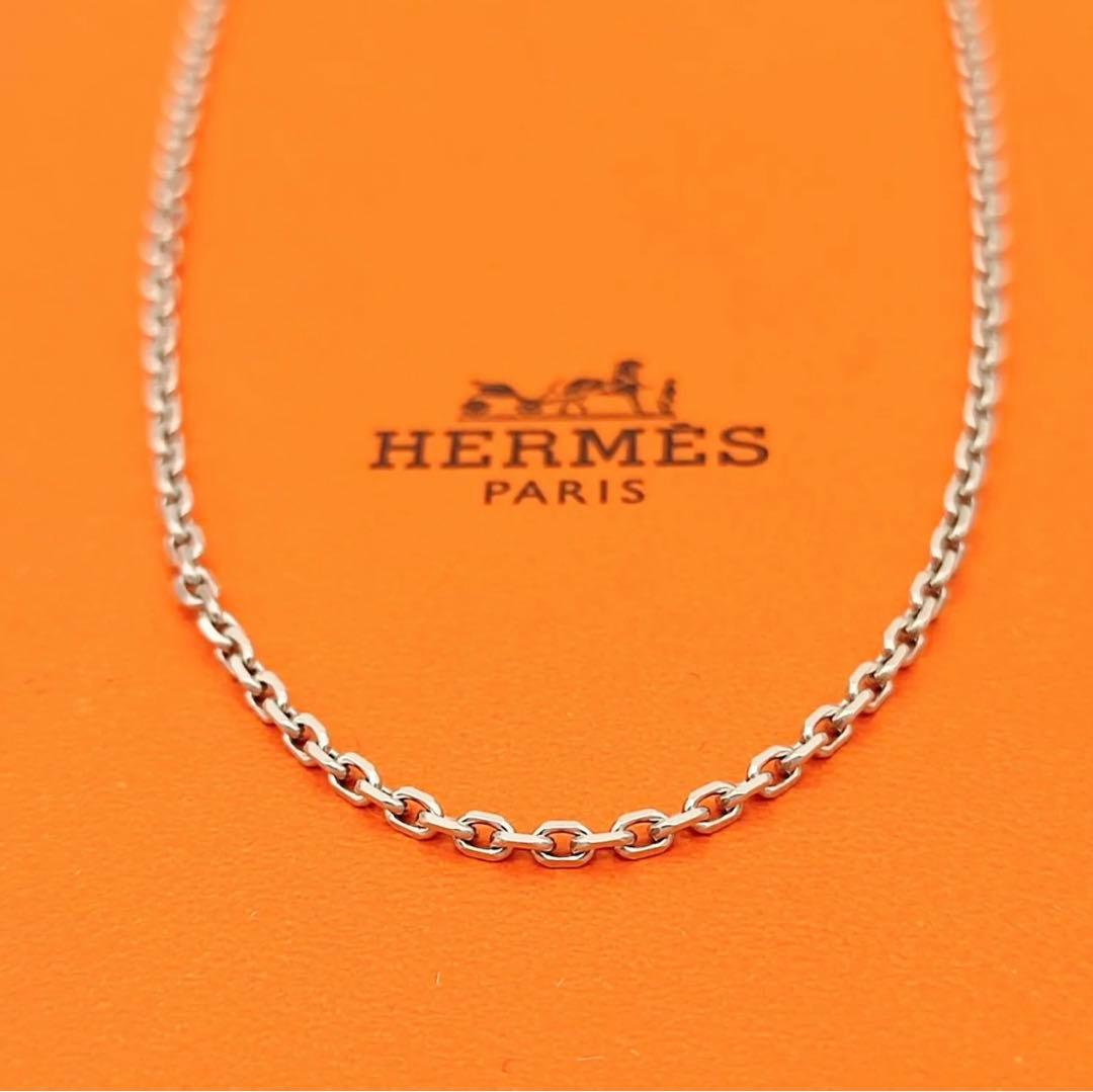 HERMES エルメス セリエチェーンネックレス50cm+エクスリブリス コイン