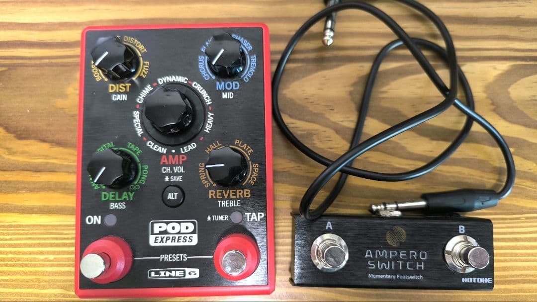 【9/10まで】LINE6 POD Express+ Ampero Switch