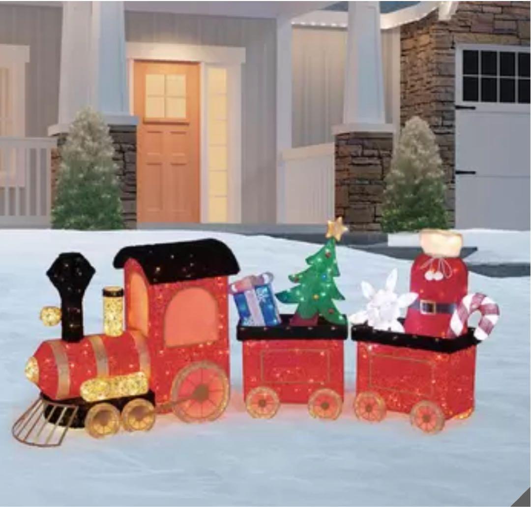 コストコクリスマス装飾 列車セット LEDライト 3ピース