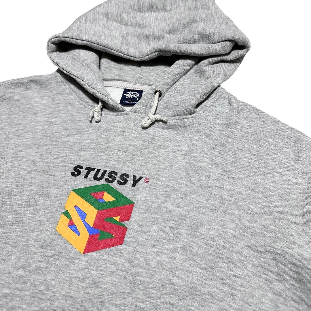 90s STUSSY オールドステューシー 任天堂 フーディ パーカー 紺タグ