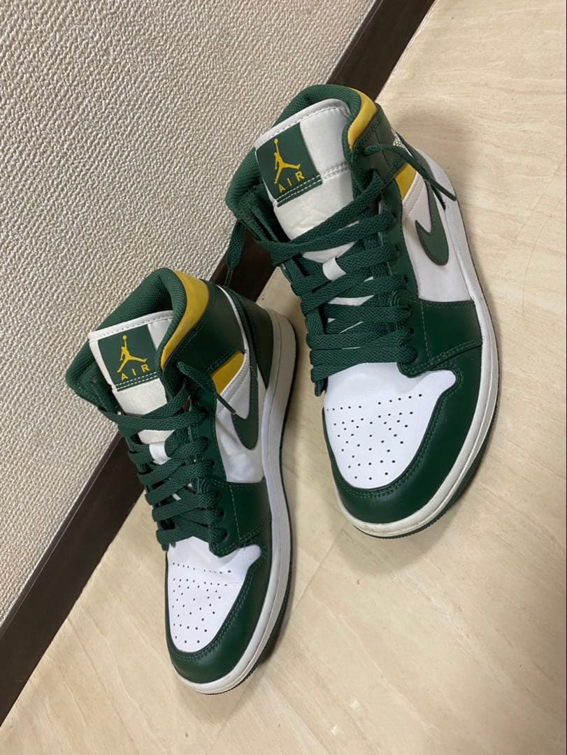 シューズ(男性用) NIKE AIRJORDAN 1Mid Seattle Super sonics