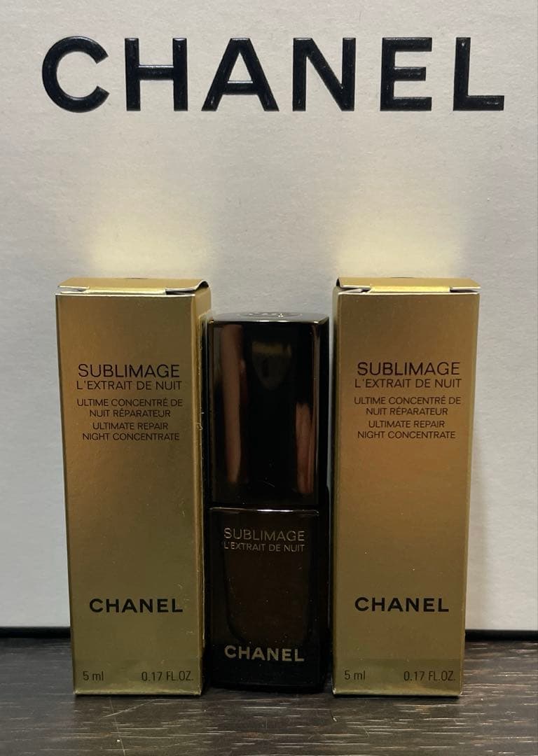 CHANELサブリマージュレクストレドゥニュイコンサントレ5ml×3本