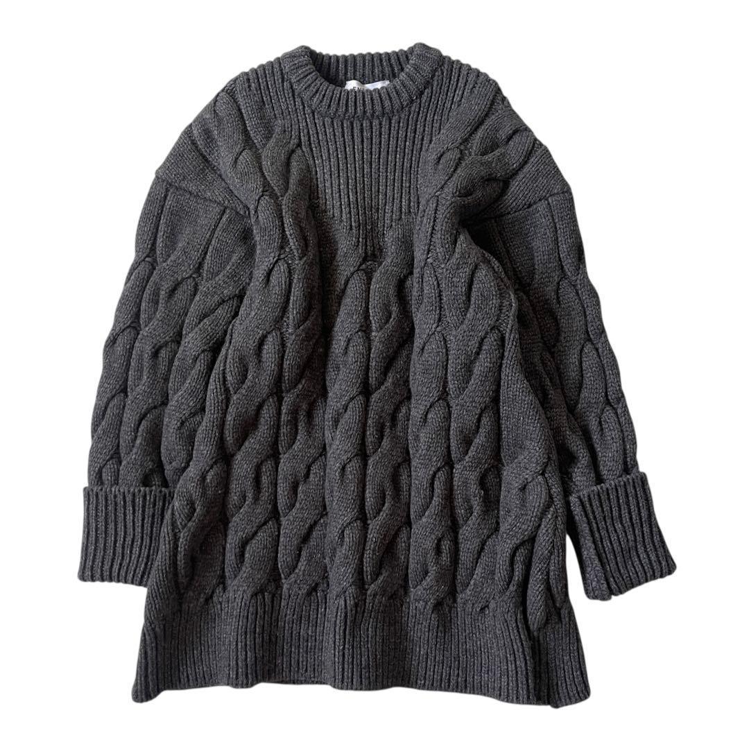 エンフォルド ケーブル ニット CABLE VASE PULLOVER ロング丈