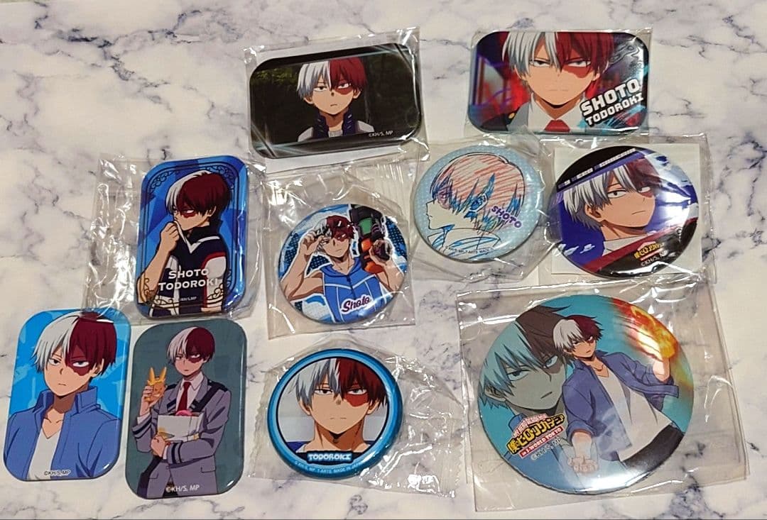 ヒロアカ 轟焦凍 轟 缶バッジ 原作缶バッジ ジャンプショップなど
