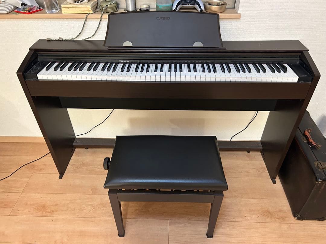 直接引取歓迎 CASIO Privia PX-770 ダークブラウン 電子ピアノ