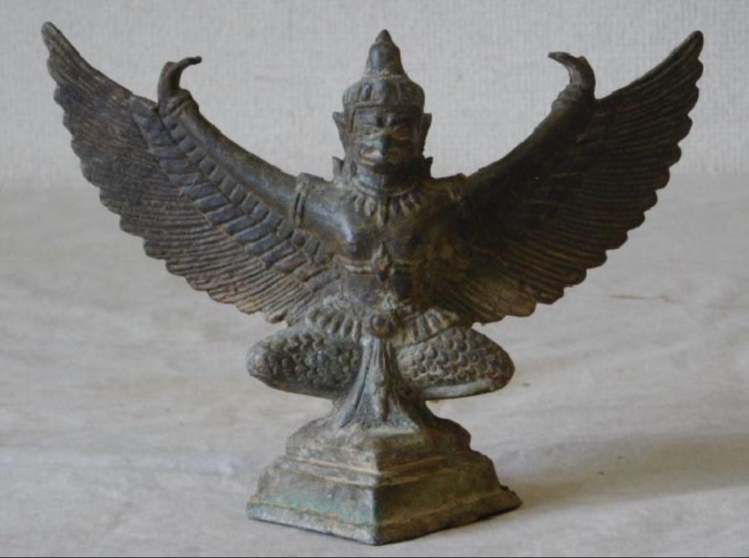 クメール 青銅 ガルーダ バイヨン期 アンコールワット 仏像 仏教美術 骨董 クメール 青銅 ガルーダ バイヨン期 アンコールワット 仏像 仏教美術