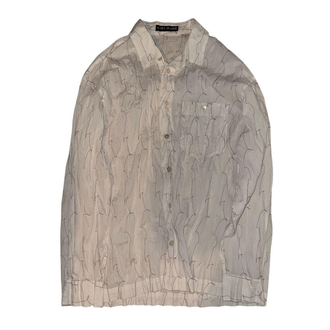 トップス Issey Miyake 2001s Fulled Carpet Shirts