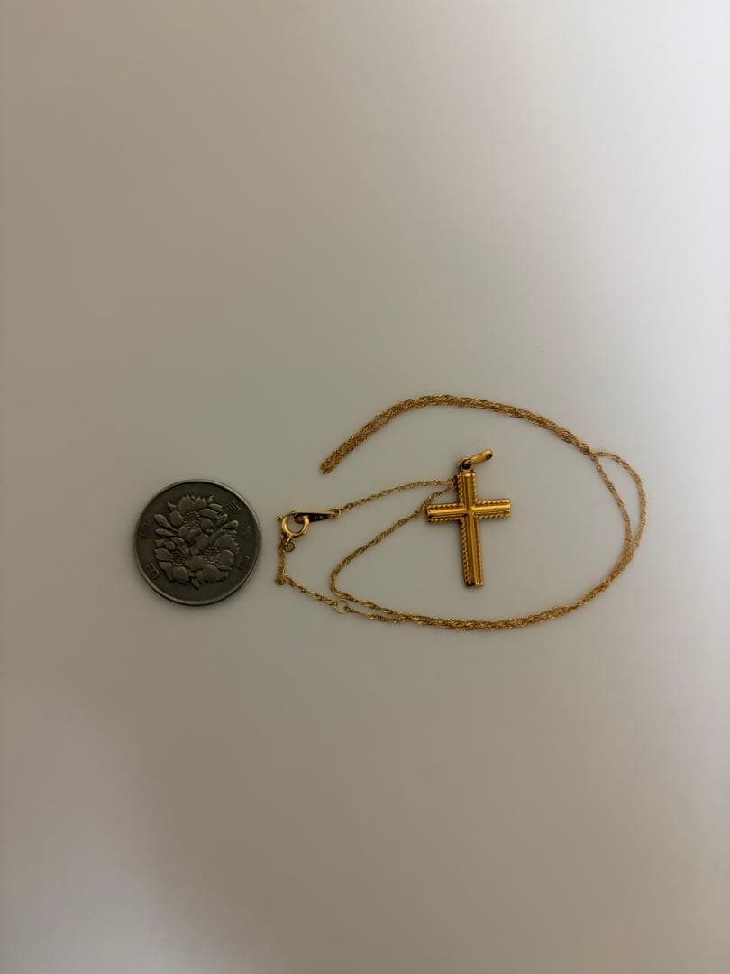 k18クロスネックレス 約40cm