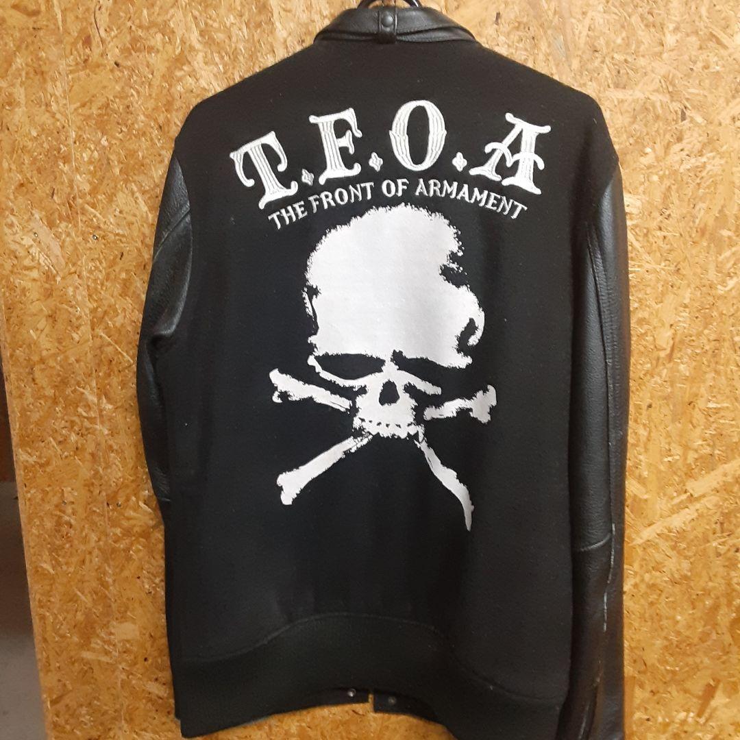 COLLARS × T.F.O.A カラーズ 武装戦線 袖革 レザースタジャン