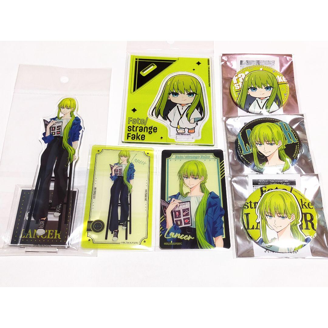 ランサー Fate strange Fake cafe 缶バッジ アクスタ - メルカリ
